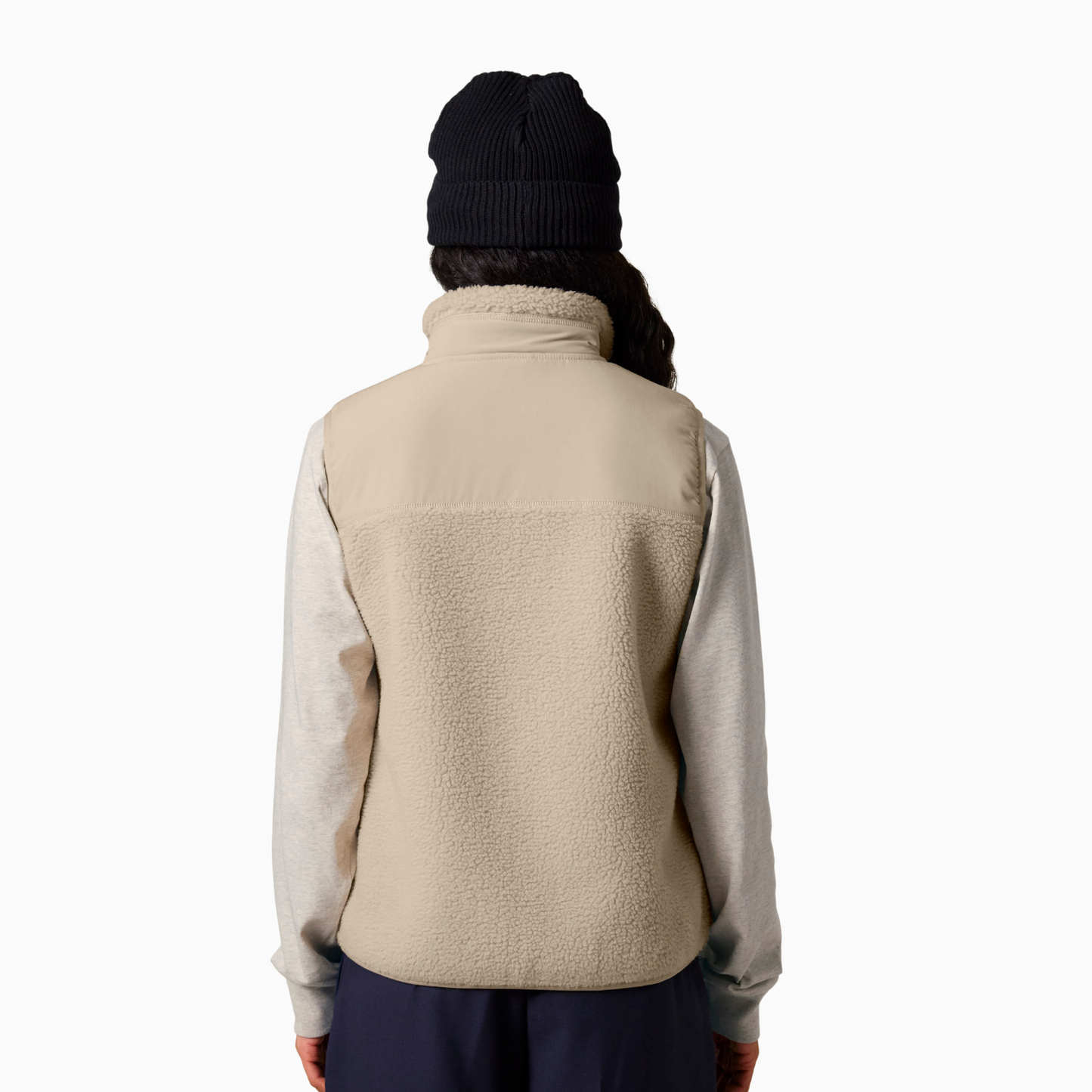 Kind Sherpa Sleeveless Zipper Jacket (Design on the back)