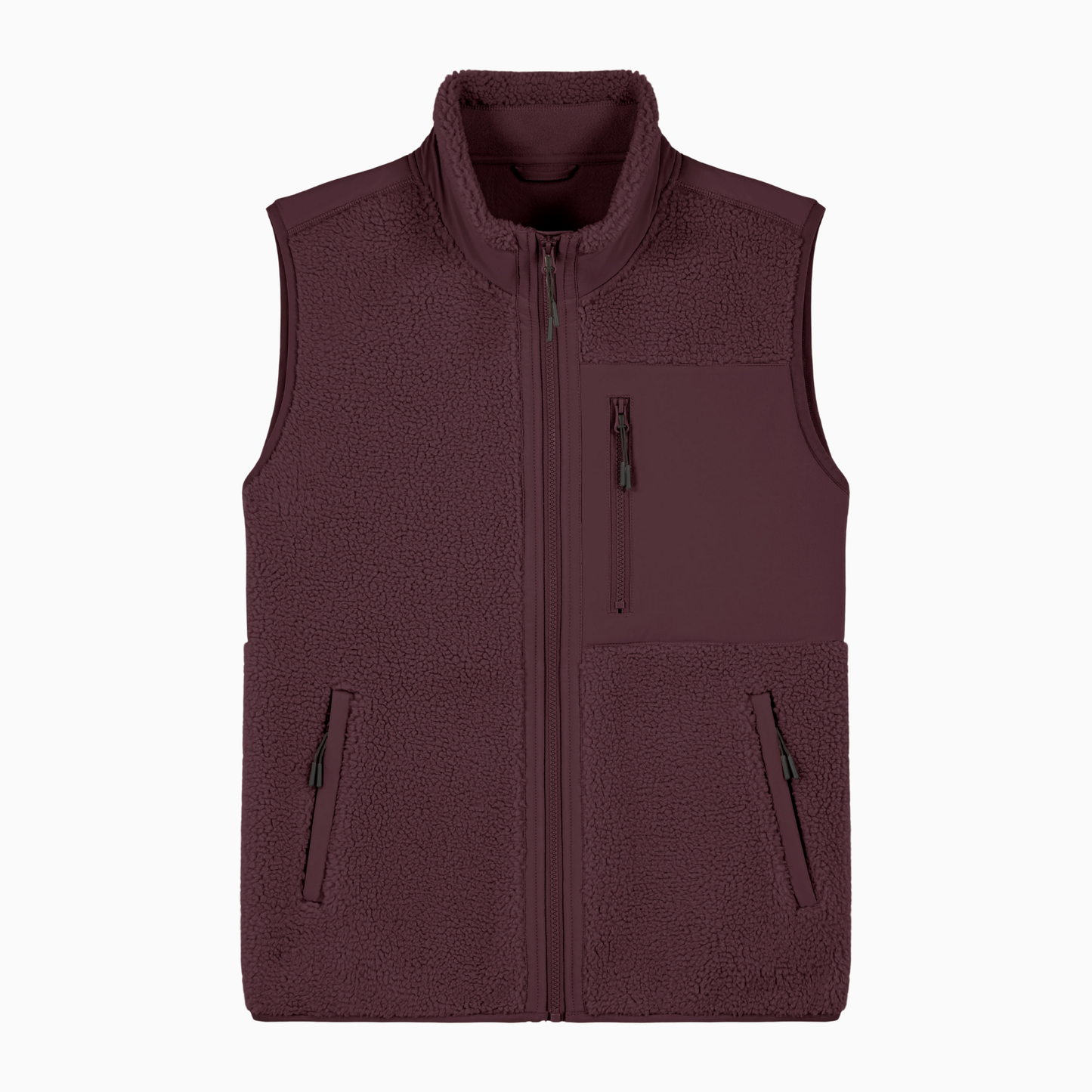 Kind Sherpa Sleeveless Zipper Jacket (Design on the back)