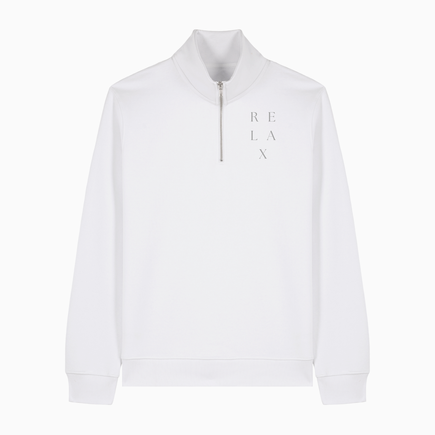 Relax High Neck Quarter Zip Sweater