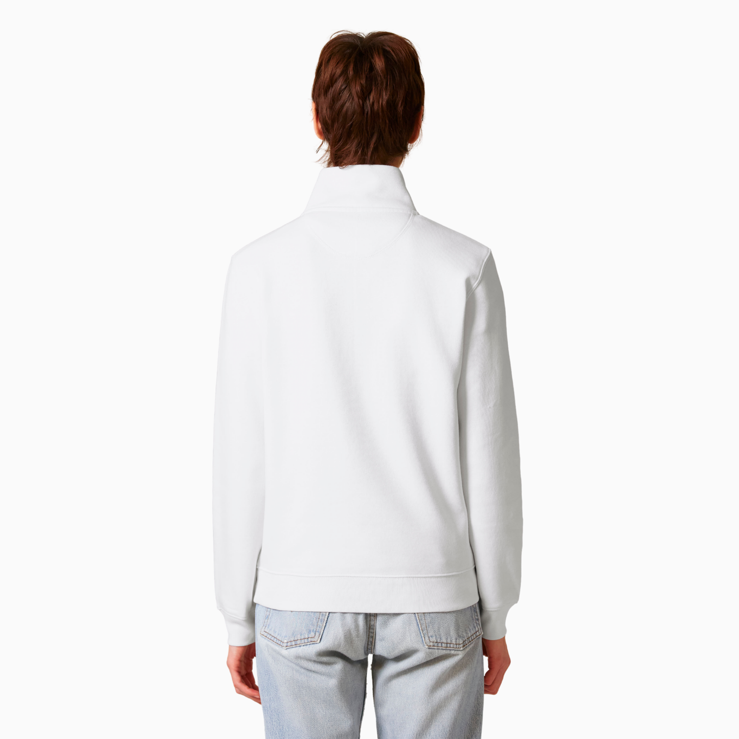 Relax High Neck Quarter Zip Sweater