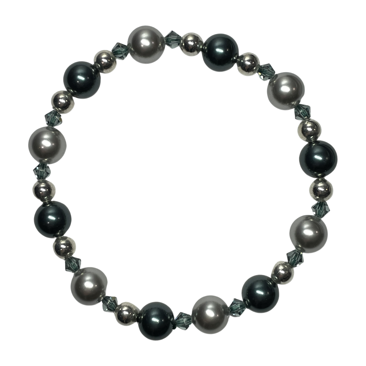 Swarovski Crystal Bracelet | Tahitian Blue Pearls (AU)