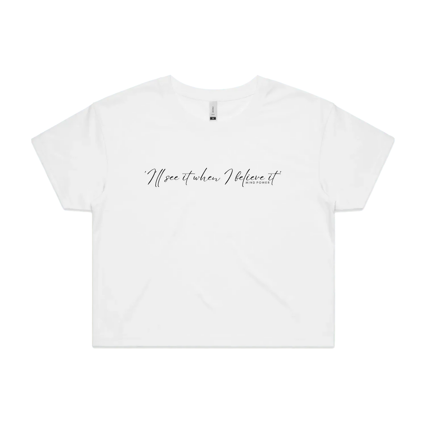 White front flat lay