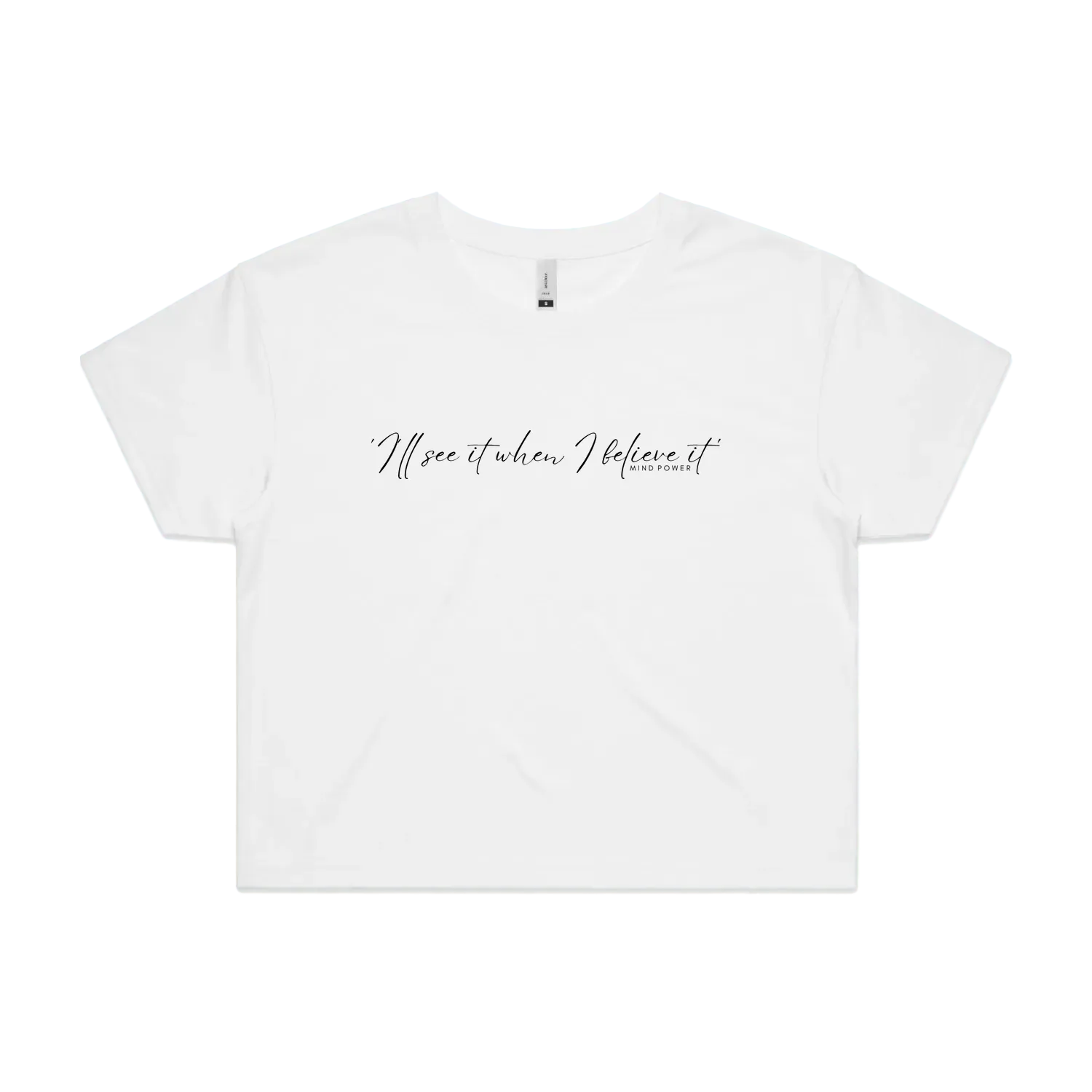 White front flat lay