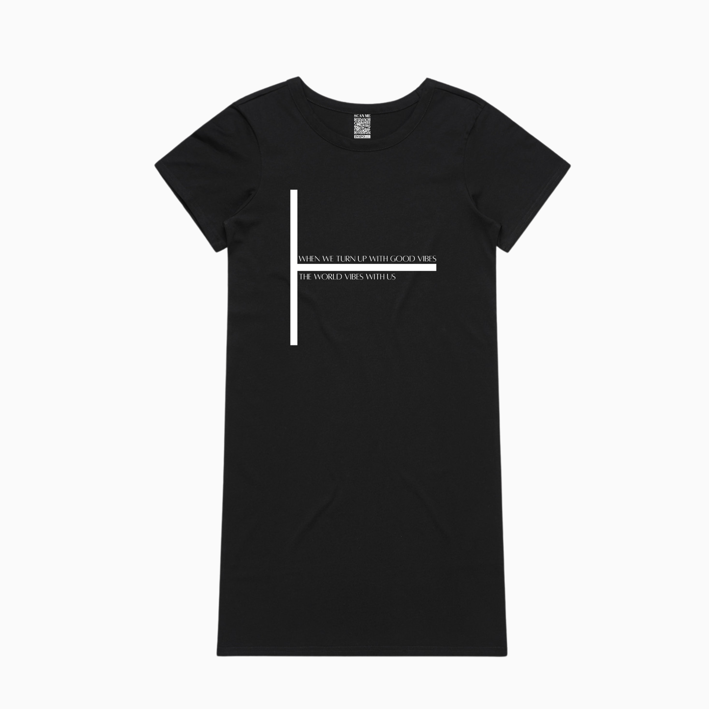 World Vibes with Us Black Organic Dress (AU)