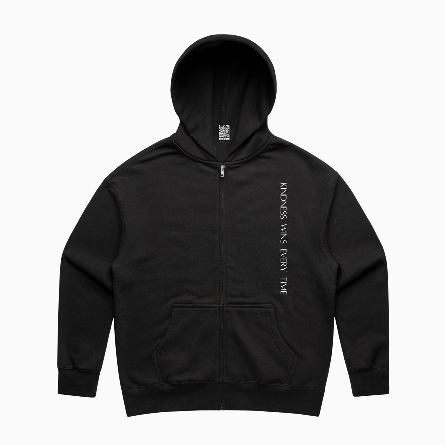 Kindness Wins Every Time Zip Hoodie (Mid Weight)(AU)